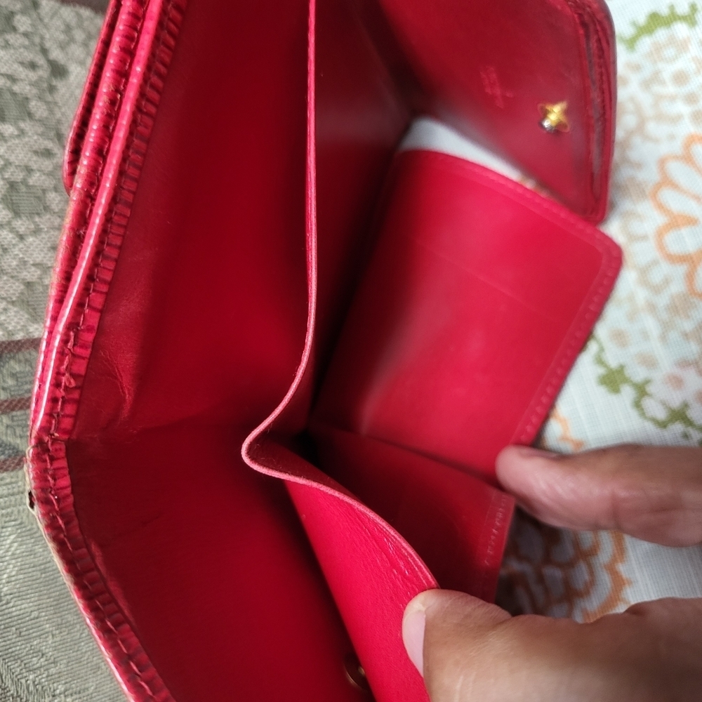 Louis Vuitton Red Epi Leather Wallet - Picture 5 of 8